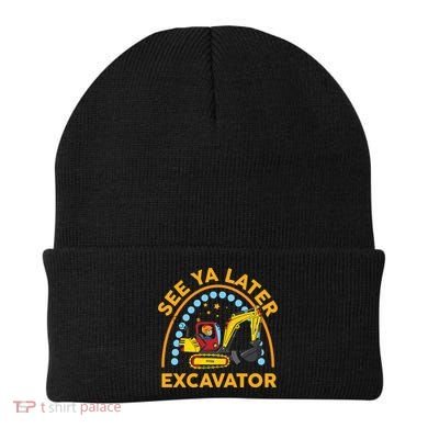 See Ya Later Excavator Cute Digger Boy Beanie