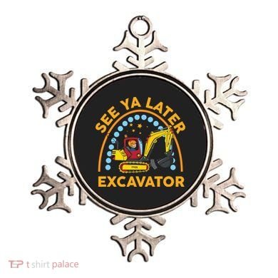 See Ya Later Excavator Cute Digger Boy Ornament