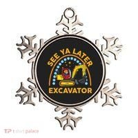 See Ya Later Excavator Cute Digger Boy Ornament thumb 0