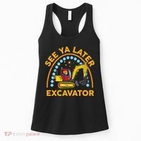 See Ya Later Excavator Cute Digger Boy Women's Tank Top thumb 0