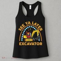 See Ya Later Excavator Cute Digger Boy Women's Tank Top thumb 3
