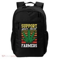Support Your Local Farmers Cannabis Leaf Weed THC Marijuana Backpack thumb 0