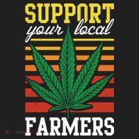 Support Your Local Farmers Cannabis Leaf Weed THC Marijuana Tumbler thumb 3
