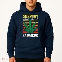 Support Your Local Farmers Cannabis Leaf Weed THC Marijuana Hoodie thumb 2