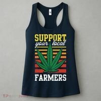 Support Your Local Farmers Cannabis Leaf Weed THC Marijuana Women's Tank Top thumb 3