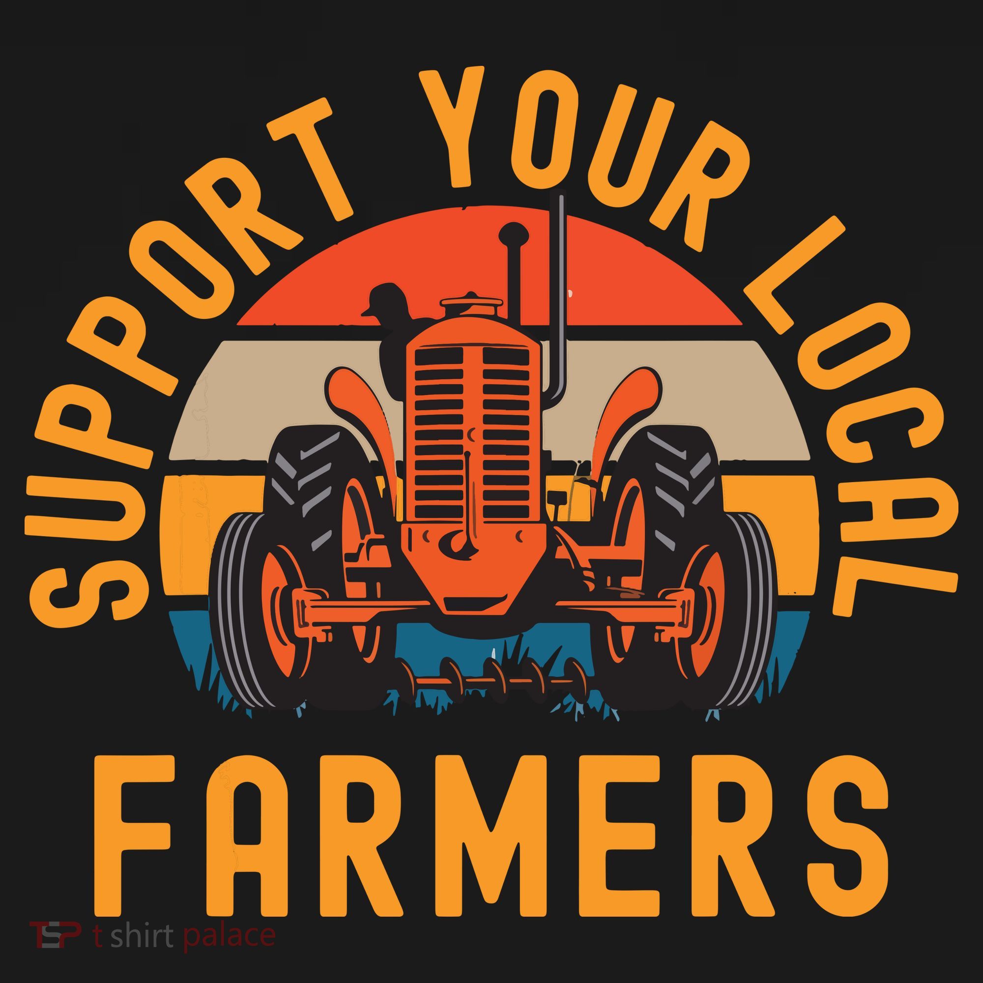 Support Your Local Farmers Farm And Ranch Life Tractor Ornament