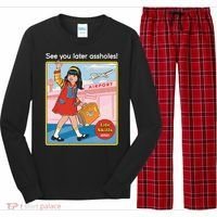 See You Later Assholes Long Sleeve Pajama Set thumb 0