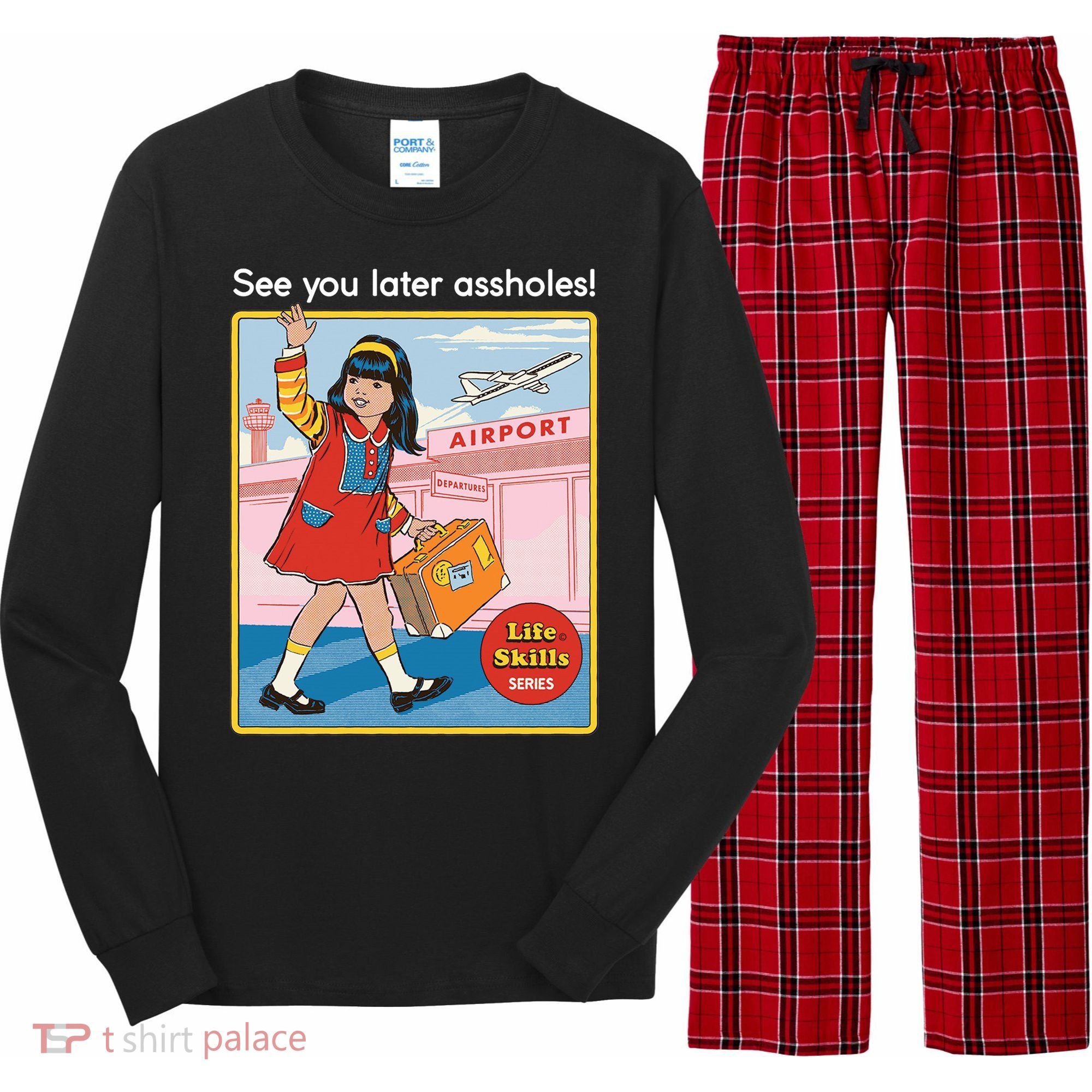See You Later Assholes Long Sleeve Pajama Set