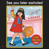 See You Later Assholes Urban Oversized Heavyweight T-Shirt thumb 2