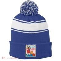 See You Later Assholes Stripe Pom Pom Beanie thumb 0