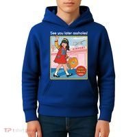 See You Later Assholes Kids Hoodie thumb 4