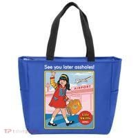 See You Later Assholes Tote Bag thumb 0
