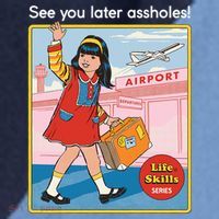 See You Later Assholes Raglan Baseball Sleeve Shirt thumb 2