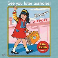 See You Later Assholes Sueded Cloud Jersey T-Shirt thumb 2