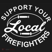 Support Your Local Firefighter Firefighter Firefighter Wife Backpack thumb 2