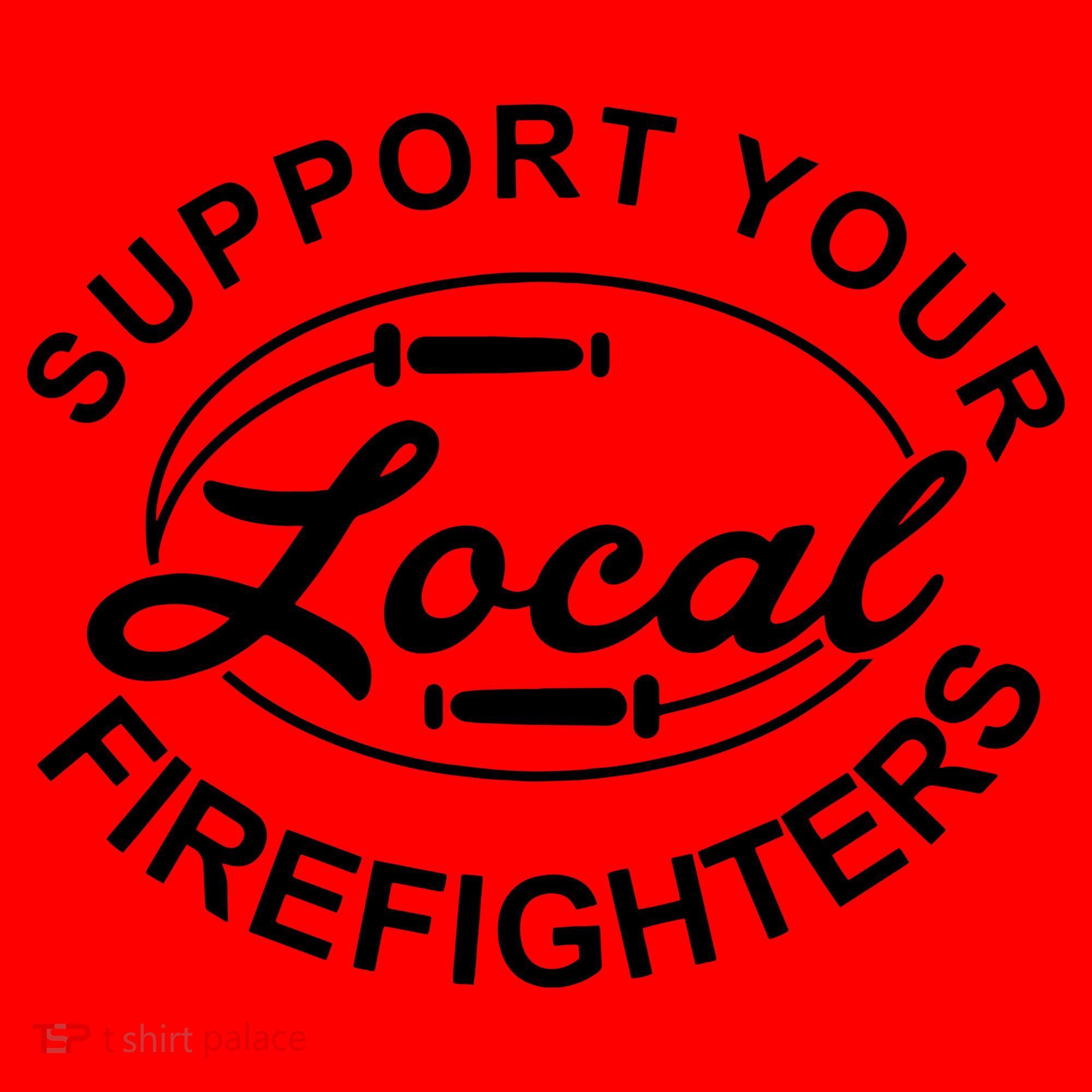 Support Your Local Firefighter Firefighter Firefighter Wife Santa Hat