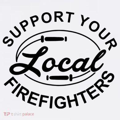 Support Your Local Firefighter Firefighter Firefighter Wife Flat Bill Trucker Hat