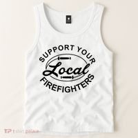 Support Your Local Firefighter Firefighter Firefighter Wife Tank Top thumb 2