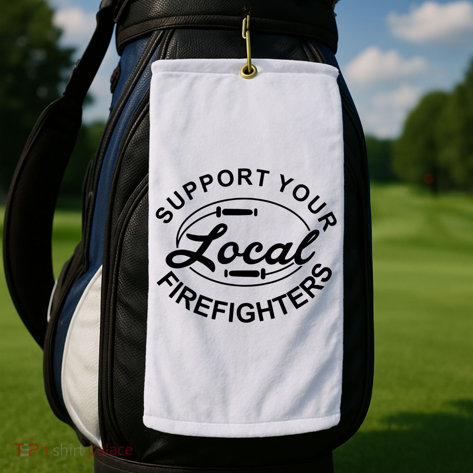 Support Your Local Firefighter Firefighter Firefighter Wife Golf Towel