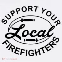 Support Your Local Firefighter Firefighter Firefighter Wife Cropped Pullover Crew thumb 4