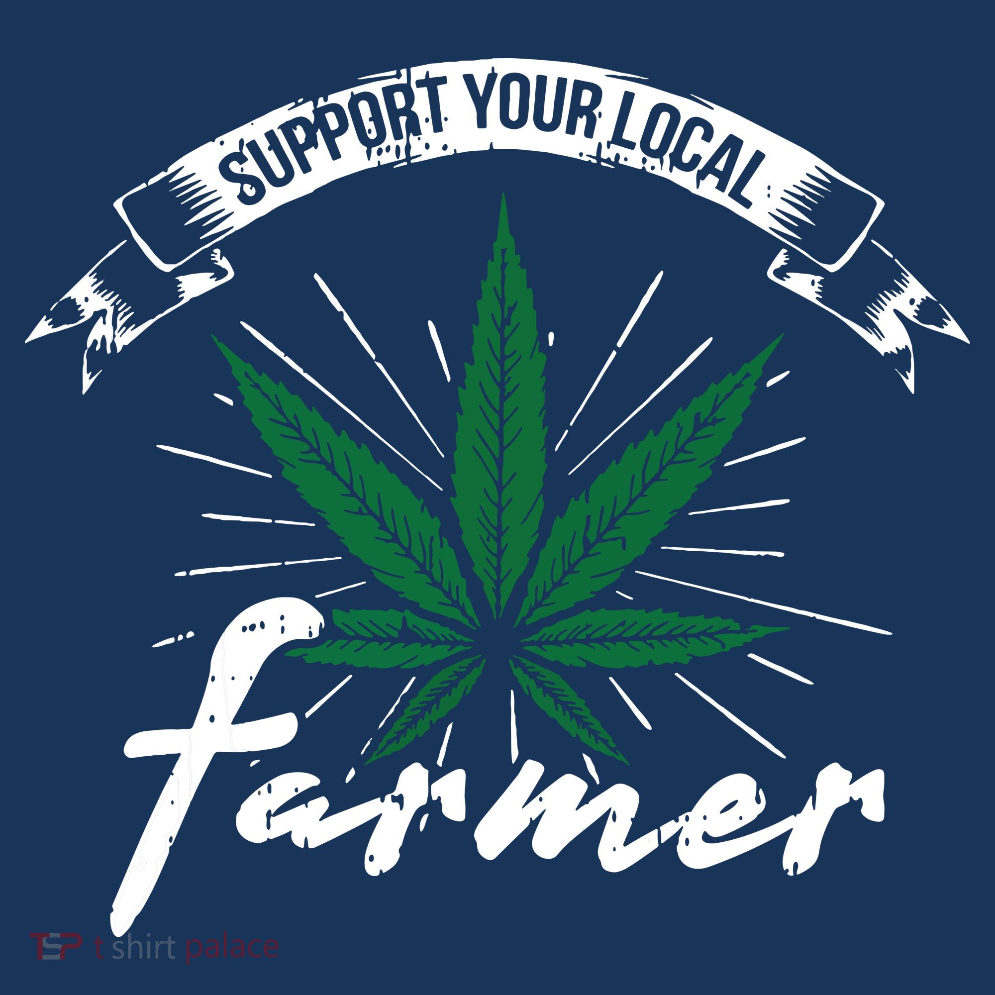 Support Your Local Weed Farmer Funny Cannabis Marijuana Gift Beanie