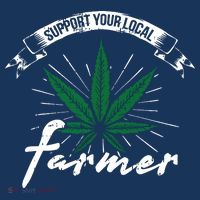 Support Your Local Weed Farmer Funny Cannabis Marijuana Gift Women's Hoodie thumb 2