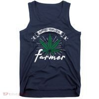 Support Your Local Weed Farmer Funny Cannabis Marijuana Gift Tank Top thumb 0