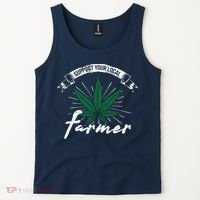Support Your Local Weed Farmer Funny Cannabis Marijuana Gift Tank Top thumb 2