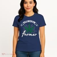 Support Your Local Weed Farmer Funny Cannabis Marijuana Gift Women's T-Shirt thumb 4