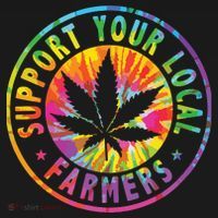 Support Your Local Weed Farmers Cannabis Marijuana Grower Backpack thumb 2
