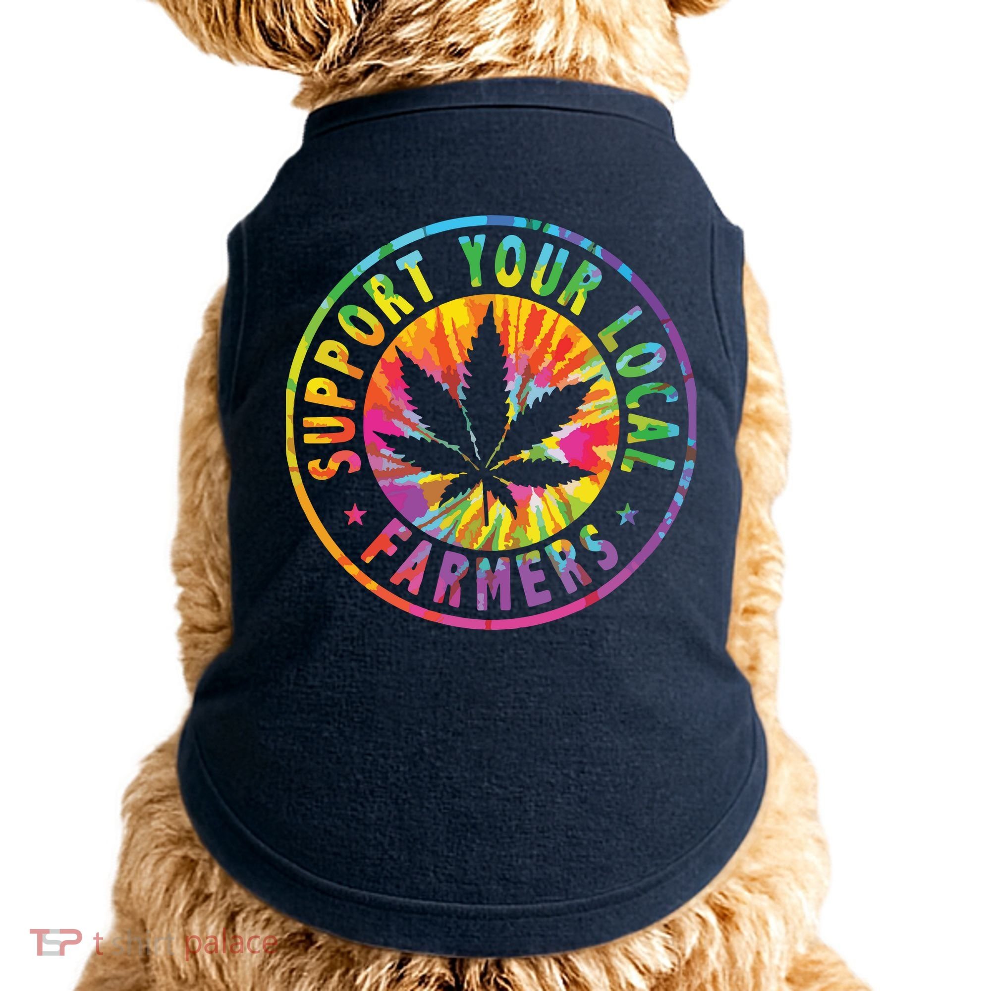 Support Your Local Weed Farmers Cannabis Marijuana Grower Doggie Tank