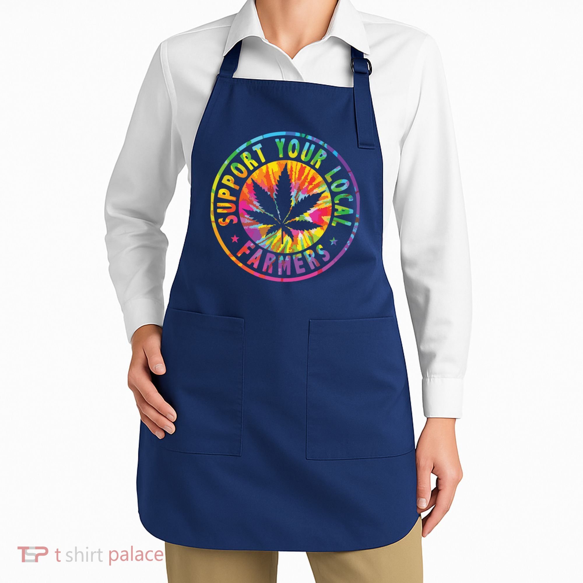 Support Your Local Weed Farmers Cannabis Marijuana Grower Apron