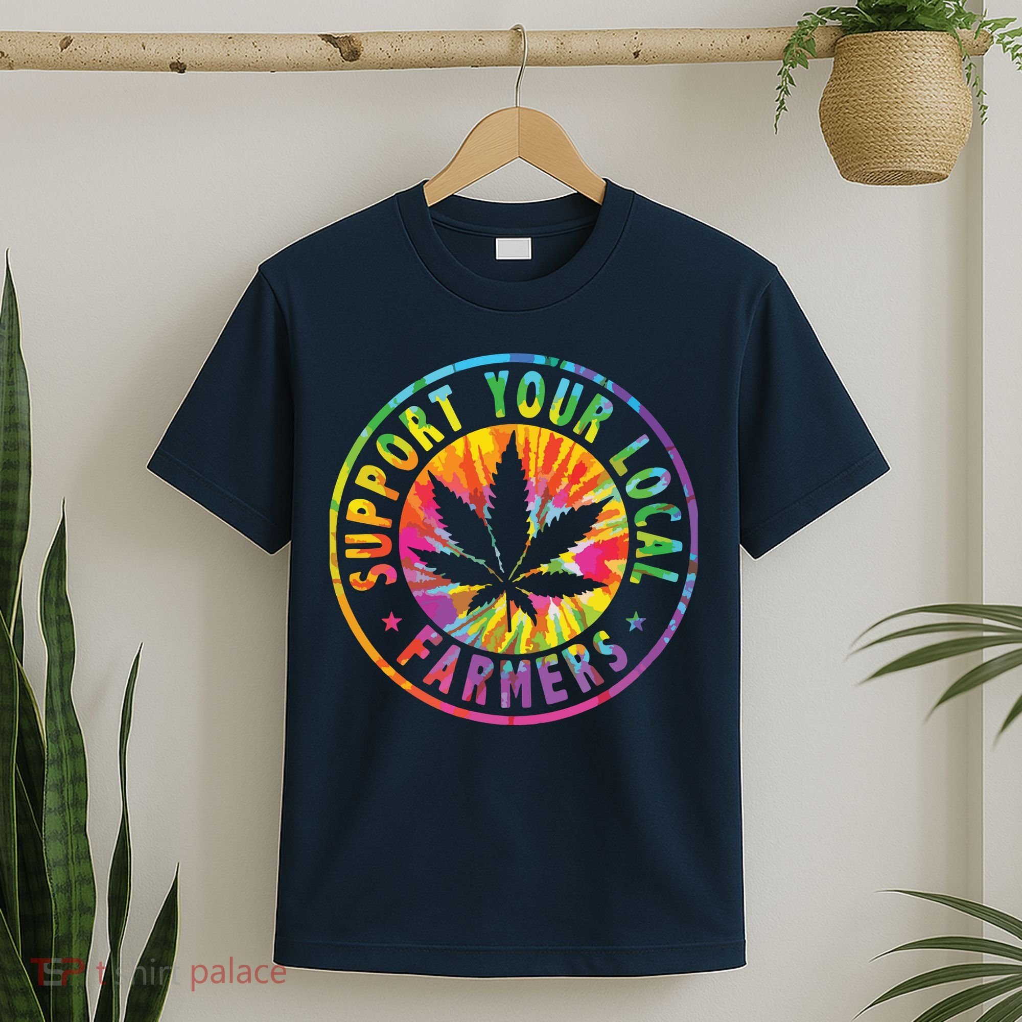 Support Your Local Weed Farmers Cannabis Marijuana Grower T-Shirt
