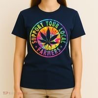 Support Your Local Weed Farmers Cannabis Marijuana Grower T-Shirt thumb 4