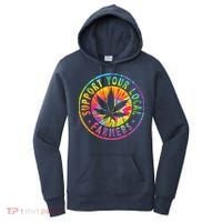 Support Your Local Weed Farmers Cannabis Marijuana Grower Women's Hoodie thumb 0