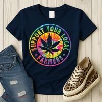 Support Your Local Weed Farmers Cannabis Marijuana Grower Women's T-Shirt thumb 3