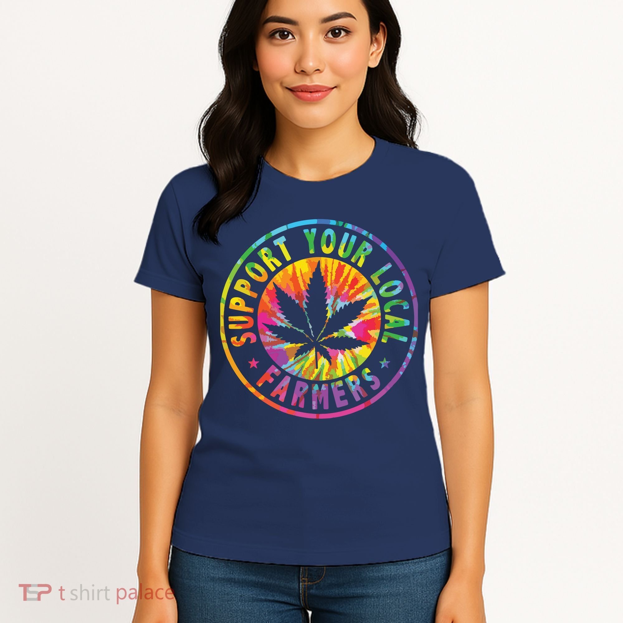 Support Your Local Weed Farmers Cannabis Marijuana Grower Women's T-Shirt