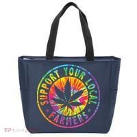 Support Your Local Weed Farmers Cannabis Marijuana Grower Tote Bag thumb 0