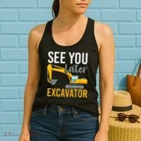 See You Later Excavator Women's Tank Top thumb 2