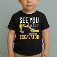 See You Later Excavator Toddler T-Shirt thumb 2