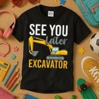 See You Later Excavator Kids T-Shirt thumb 3