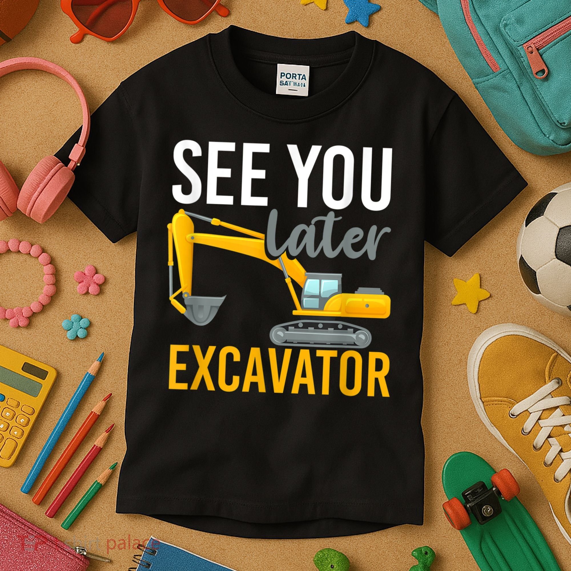 See You Later Excavator Kids T-Shirt