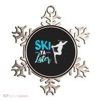 Ski Ya Later Winter Sports Snow Lover Skiing Ornament thumb 0