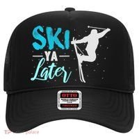 Ski Ya Later Winter Sports Snow Lover Skiing Hat thumb 0