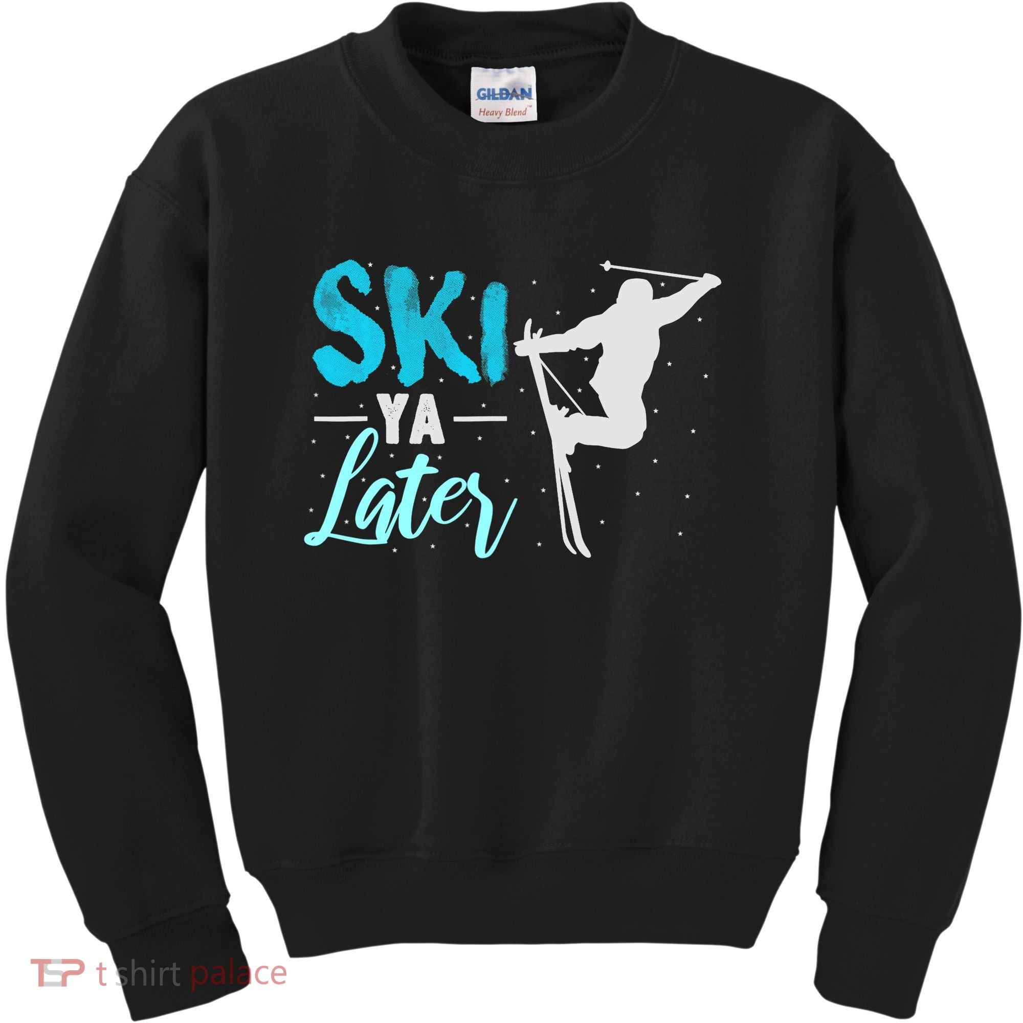 Ski Ya Later Winter Sports Snow Lover Skiing Kids Sweatshirt