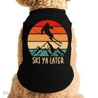 Ski Ya Later Winter Sports Snow Lover Skiing Gift Doggie Tank thumb 0