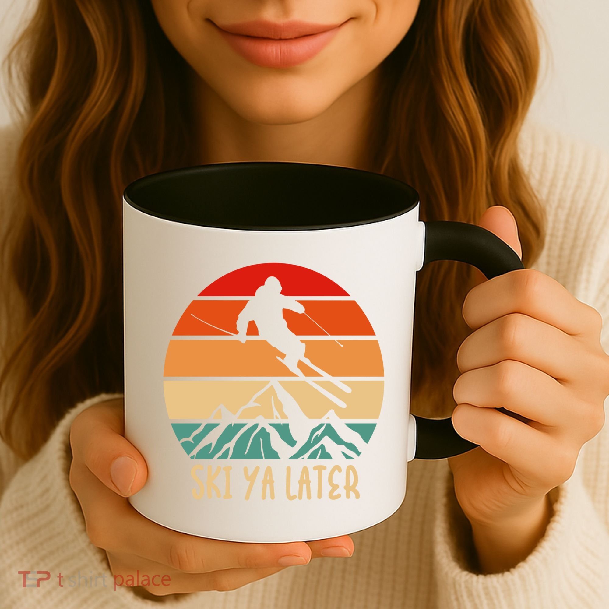 Ski Ya Later Winter Sports Snow Lover Skiing Gift Coffee Mug