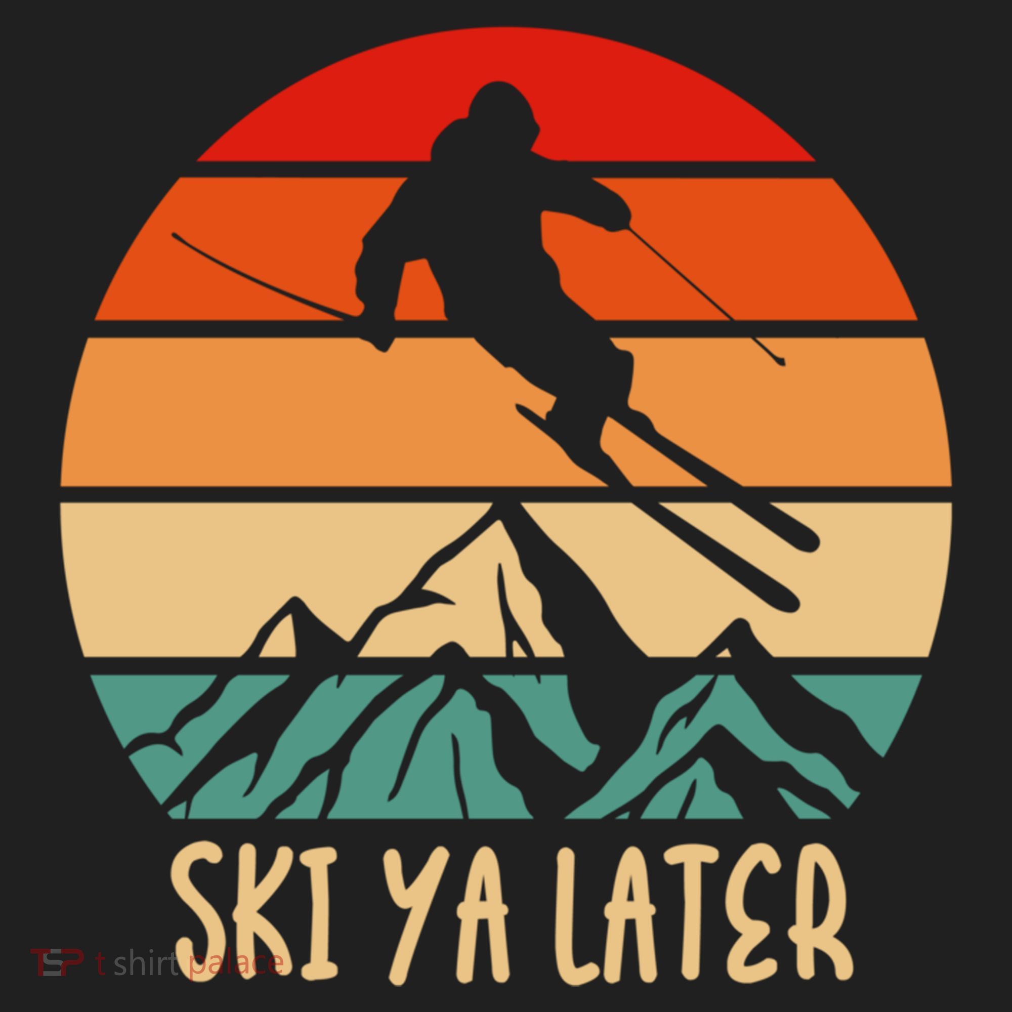 Ski Ya Later Winter Sports Snow Lover Skiing Gift Hat