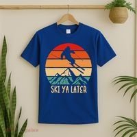 Ski Ya Later Winter Sports Snow Lover Skiing Gift T-Shirt thumb 2