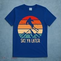 Ski Ya Later Winter Sports Snow Lover Skiing Gift T-Shirt thumb 5